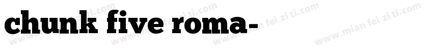 chunk five roma字体转换
